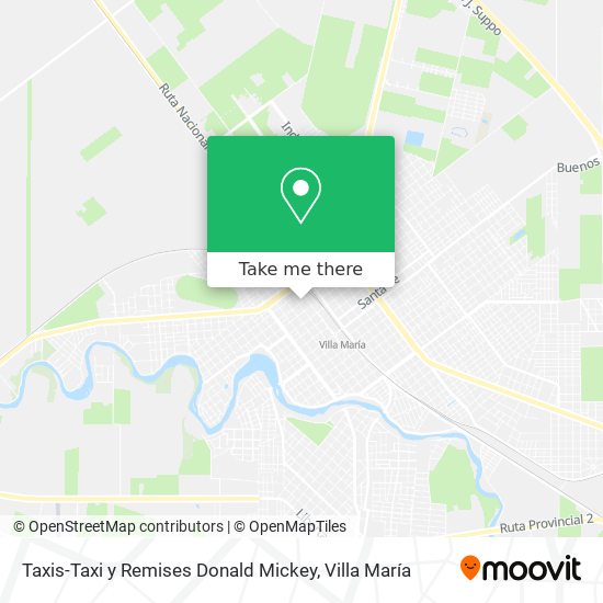 Taxis-Taxi y Remises Donald Mickey map