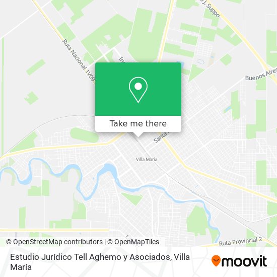 Mapa de Estudio Jurídico Tell Aghemo y Asociados