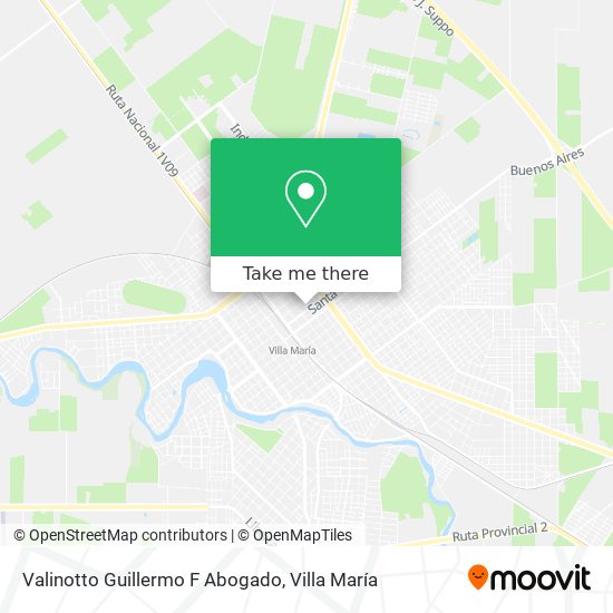 Valinotto Guillermo F Abogado map