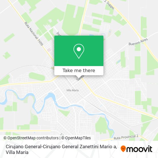 Cirujano General-Cirujano General Zanettini Mario a map
