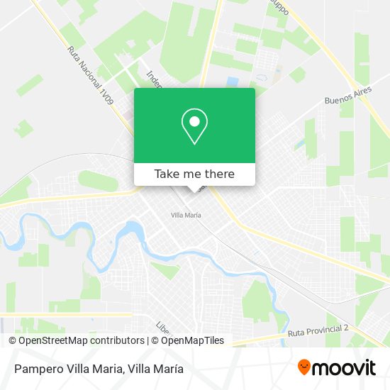 Pampero Villa Maria map