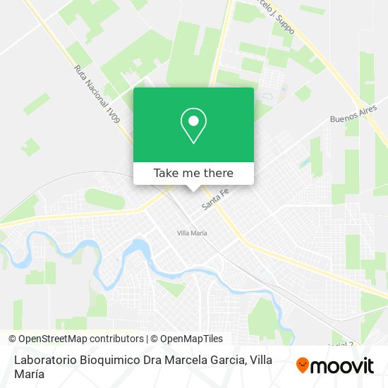 Laboratorio Bioquimico Dra Marcela Garcia map