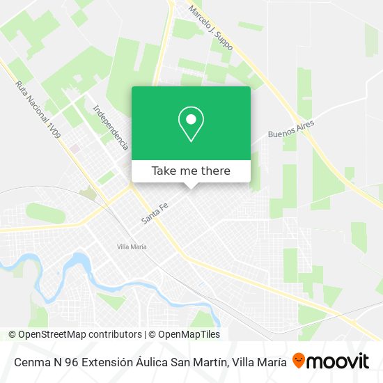 Mapa de Cenma N 96 Extensión Áulica San Martín