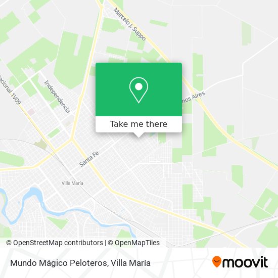 Mundo Mágico Peloteros map