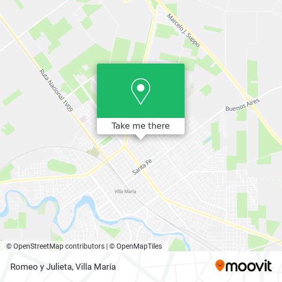 Mapa de Romeo y Julieta