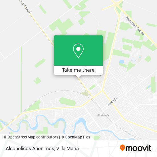 Alcohólicos Anónimos map
