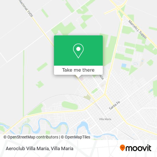 Aeroclub Villa María map