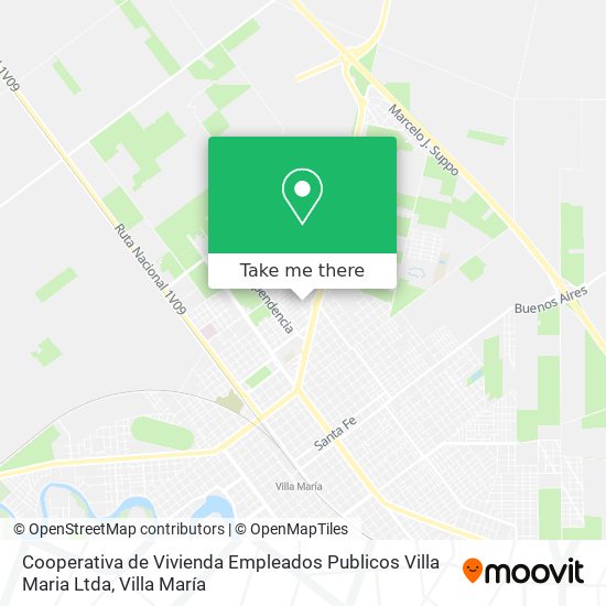 Cooperativa de Vivienda Empleados Publicos Villa Maria Ltda map