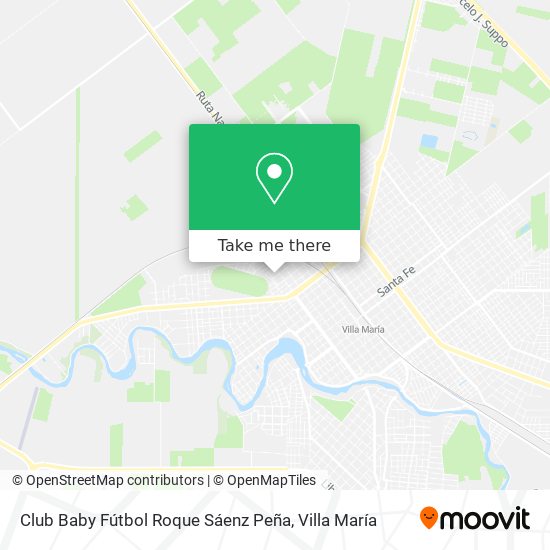 Mapa de Club Baby Fútbol Roque Sáenz Peña