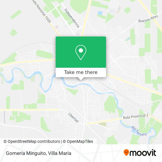 Gomería Minguito map