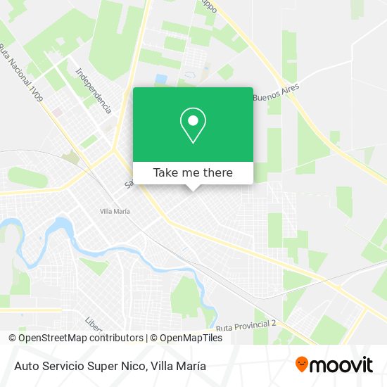 Auto Servicio Super Nico map