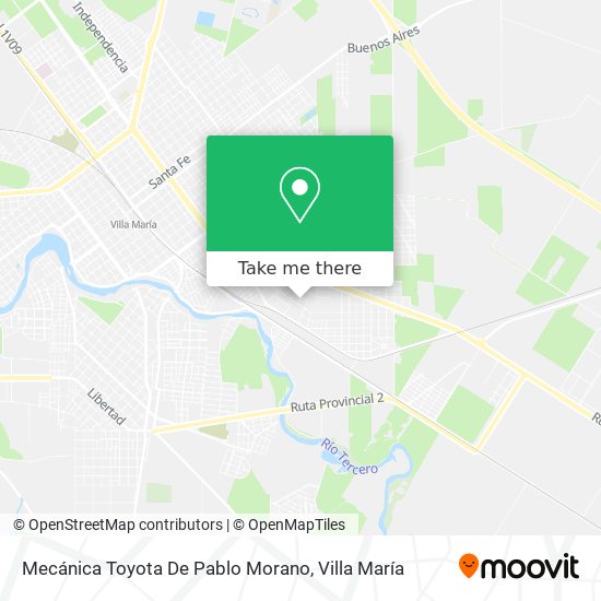 Mapa de Mecánica Toyota De Pablo Morano