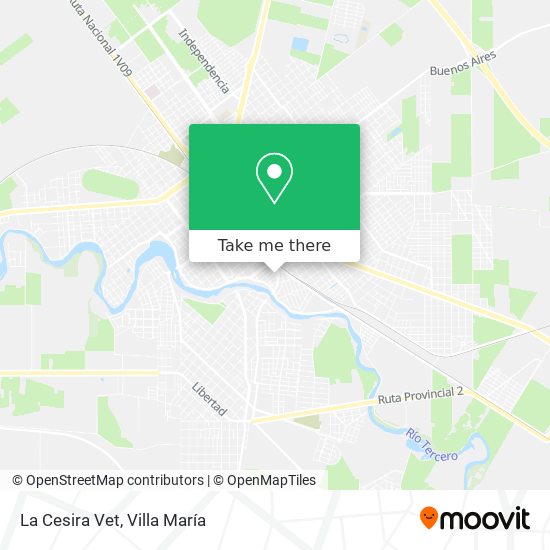 La Cesira Vet map