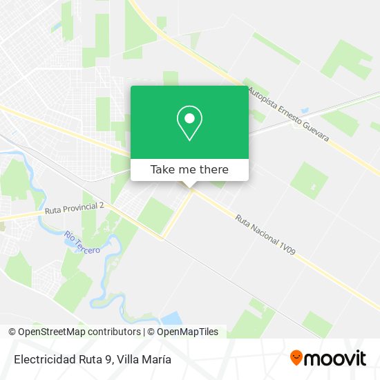 Mapa de Electricidad Ruta 9