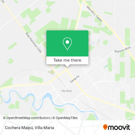 Cochera Maipú map