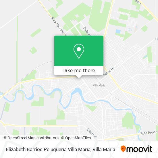 Elizabeth Barrios Peluquería Villa María map