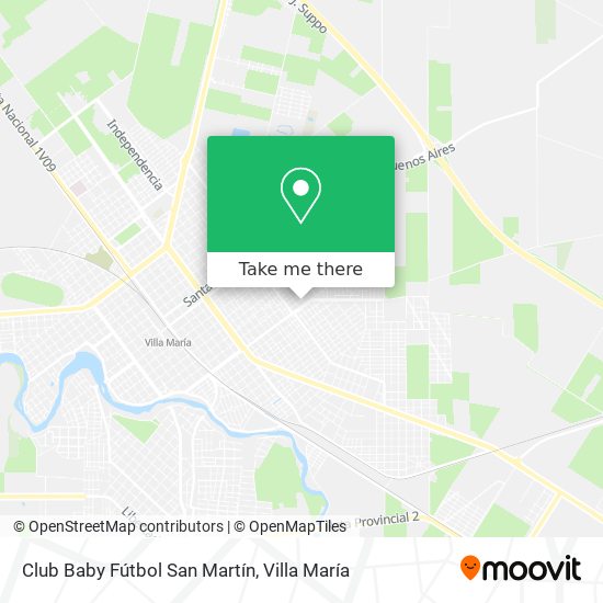 Club Baby Fútbol San Martín map