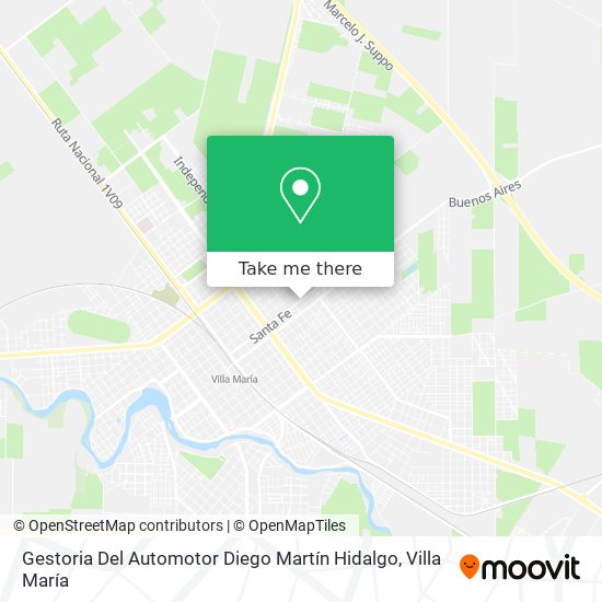 Mapa de Gestoria Del Automotor Diego Martín Hidalgo