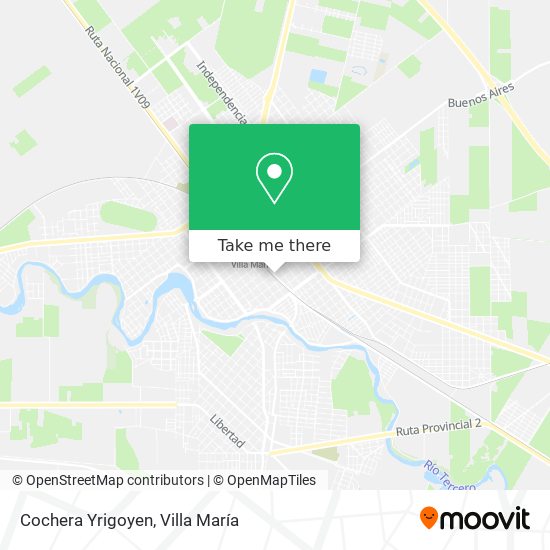 Cochera Yrigoyen map