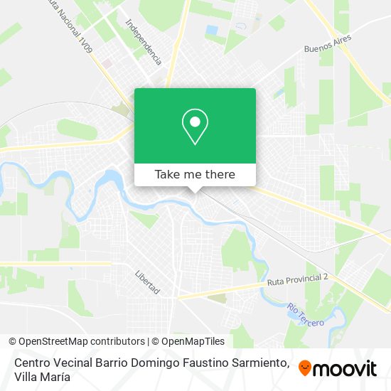 Mapa de Centro Vecinal Barrio Domingo Faustino Sarmiento