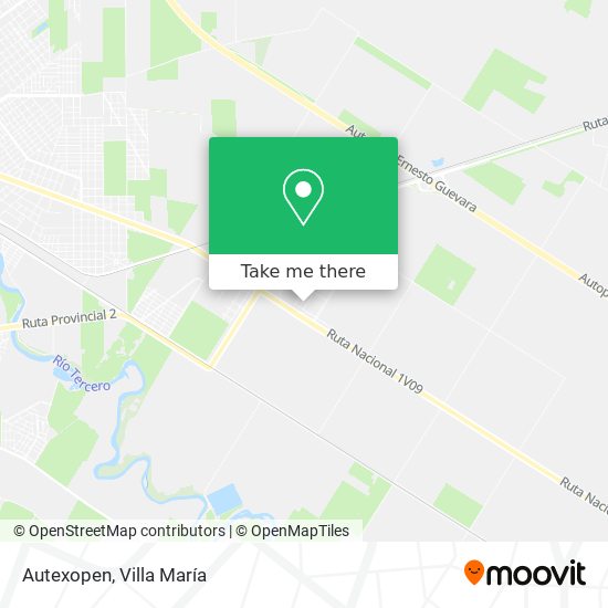 Mapa de Autexopen