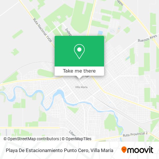 Mapa de Playa De Estacionamiento Punto Cero