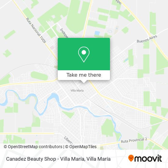 Canadez Beauty Shop - Villa María map