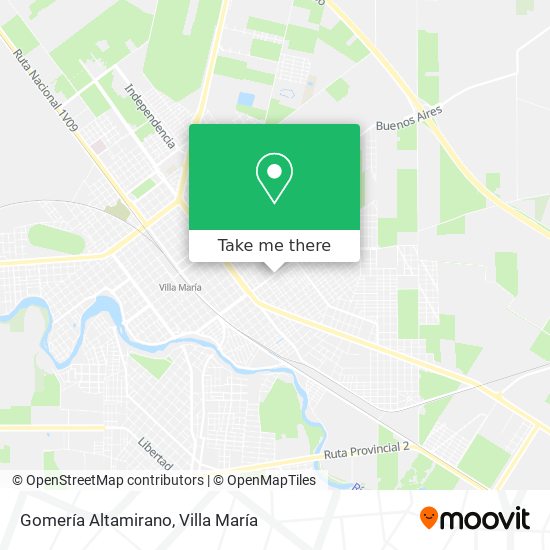Gomería Altamirano map