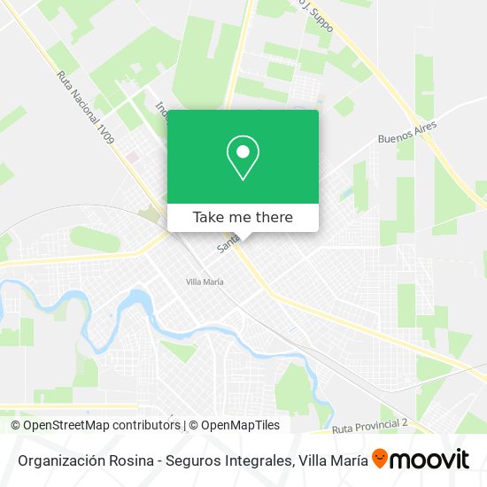 Organización Rosina - Seguros Integrales map