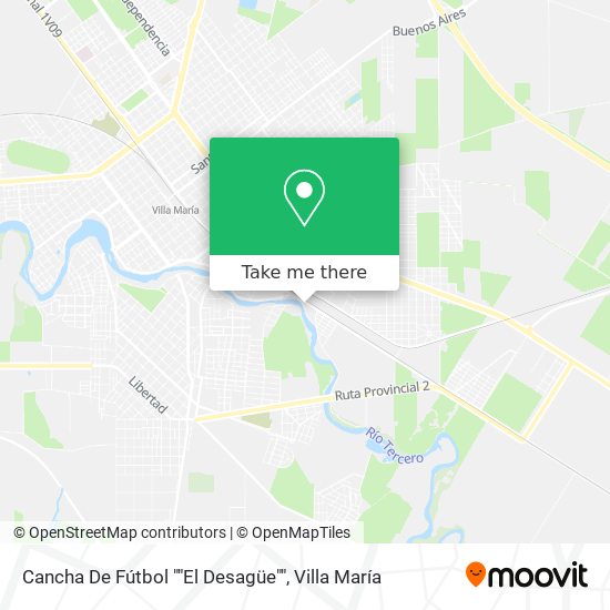 Cancha De Fútbol ""El Desagüe"" map