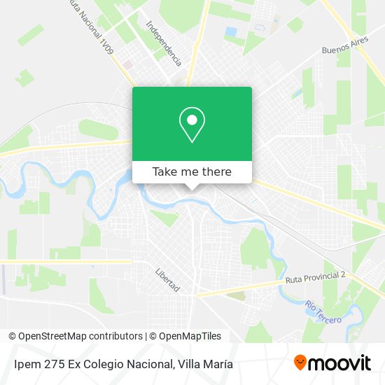 Mapa de Ipem 275 Ex Colegio Nacional