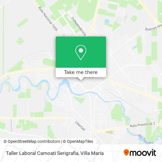 Mapa de Taller Laboral Camoati Serigrafia