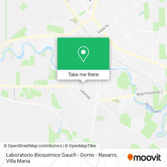 Laboratorio Bioquimico Gauch - Gorno - Navarro map