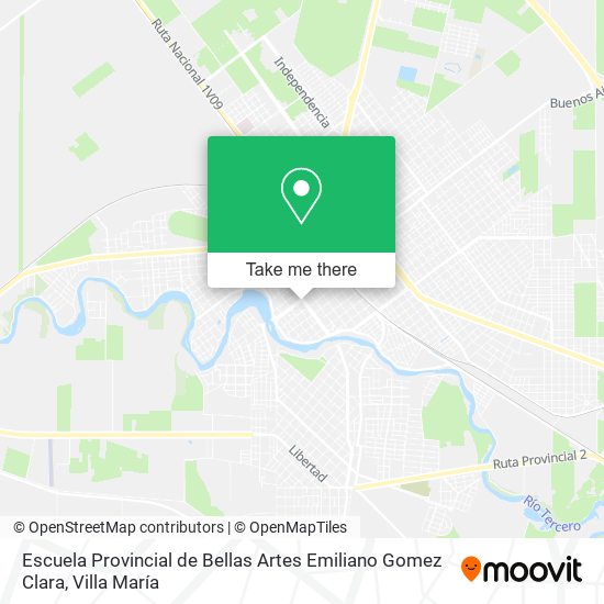 Escuela Provincial de Bellas Artes Emiliano Gomez Clara map