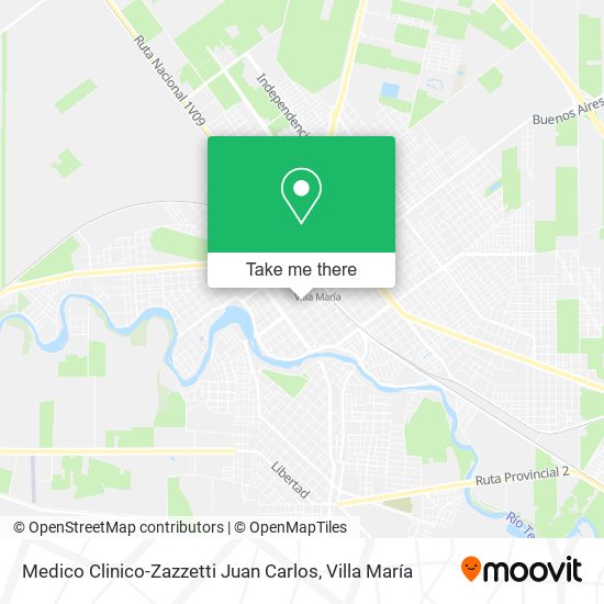 Medico Clinico-Zazzetti Juan Carlos map