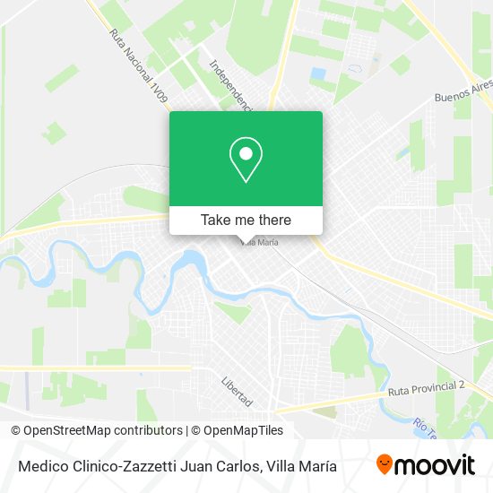 Mapa de Medico Clinico-Zazzetti Juan Carlos
