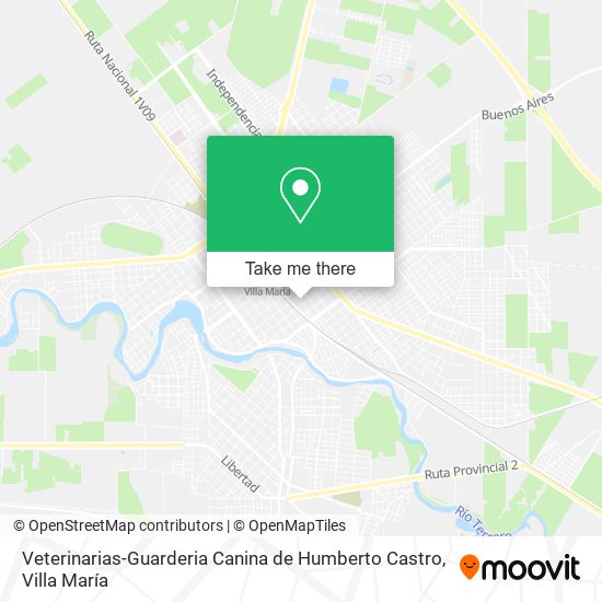 Mapa de Veterinarias-Guarderia Canina de Humberto Castro