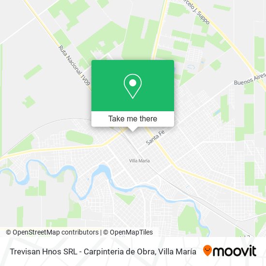 Trevisan Hnos SRL - Carpinteria de Obra map