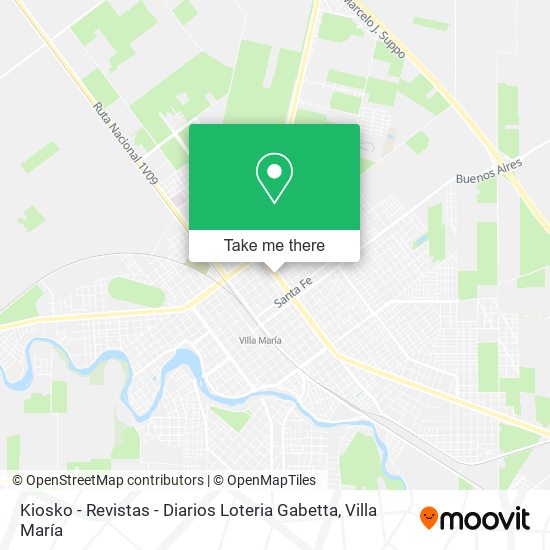 Kiosko - Revistas - Diarios Loteria Gabetta map