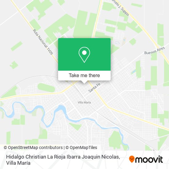Hidalgo Christian La Rioja Ibarra Joaquin Nicolas map