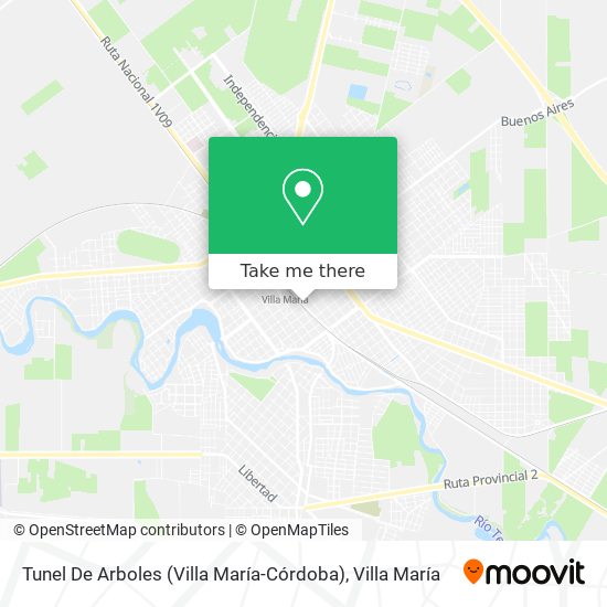 Mapa de Tunel De Arboles (Villa María-Córdoba)