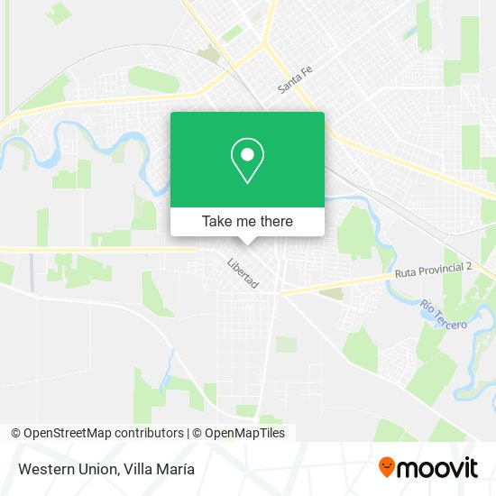 Western Union map