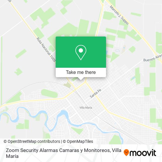 Mapa de Zoom Security Alarmas Camaras y Monitoreos