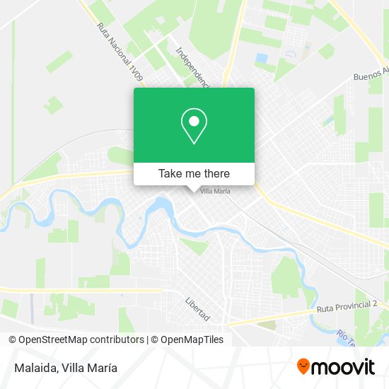 Mapa de Malaida