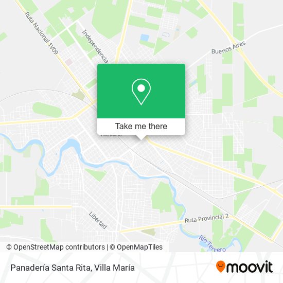 Mapa de Panadería Santa Rita