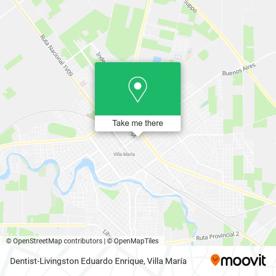 Dentist-Livingston Eduardo Enrique map