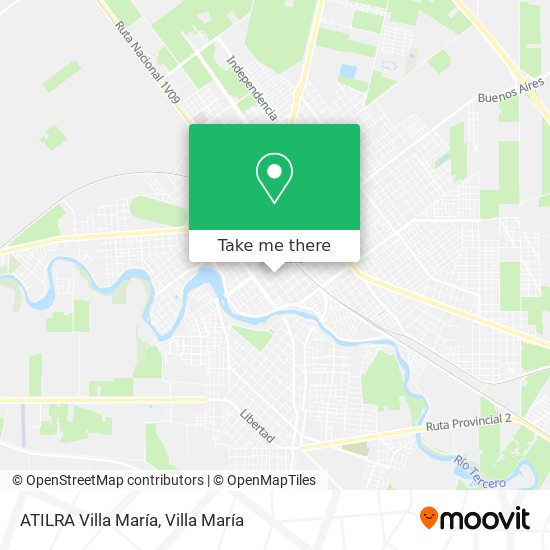 ATILRA Villa María map