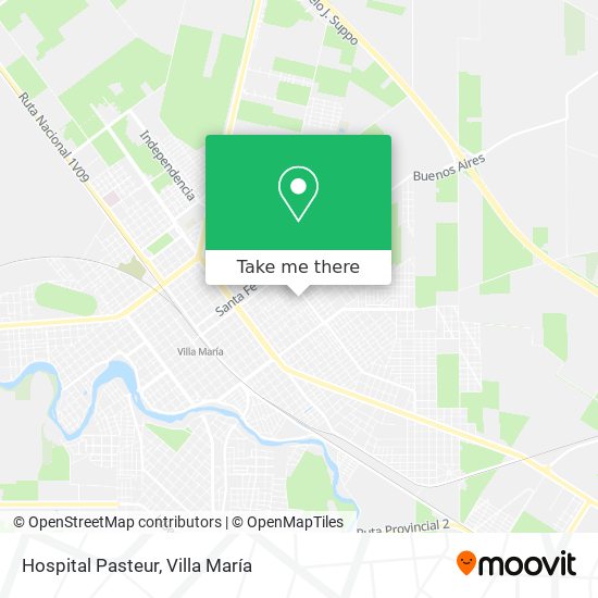 Hospital Pasteur map