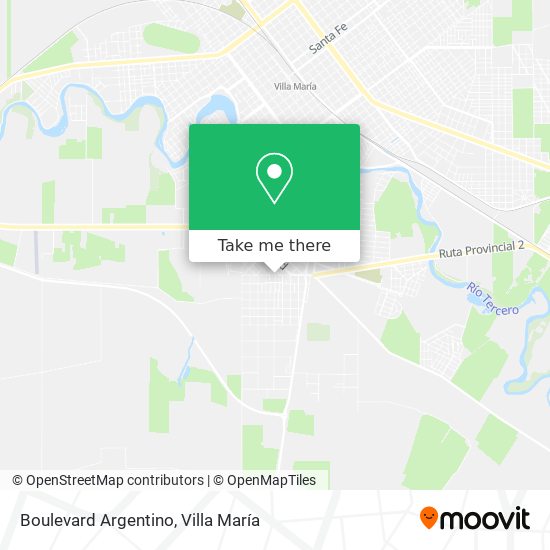Boulevard Argentino map