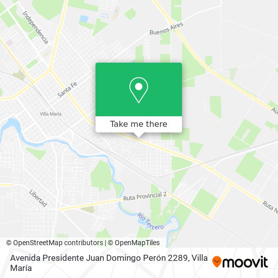 Mapa de Avenida Presidente Juan Domingo Perón 2289